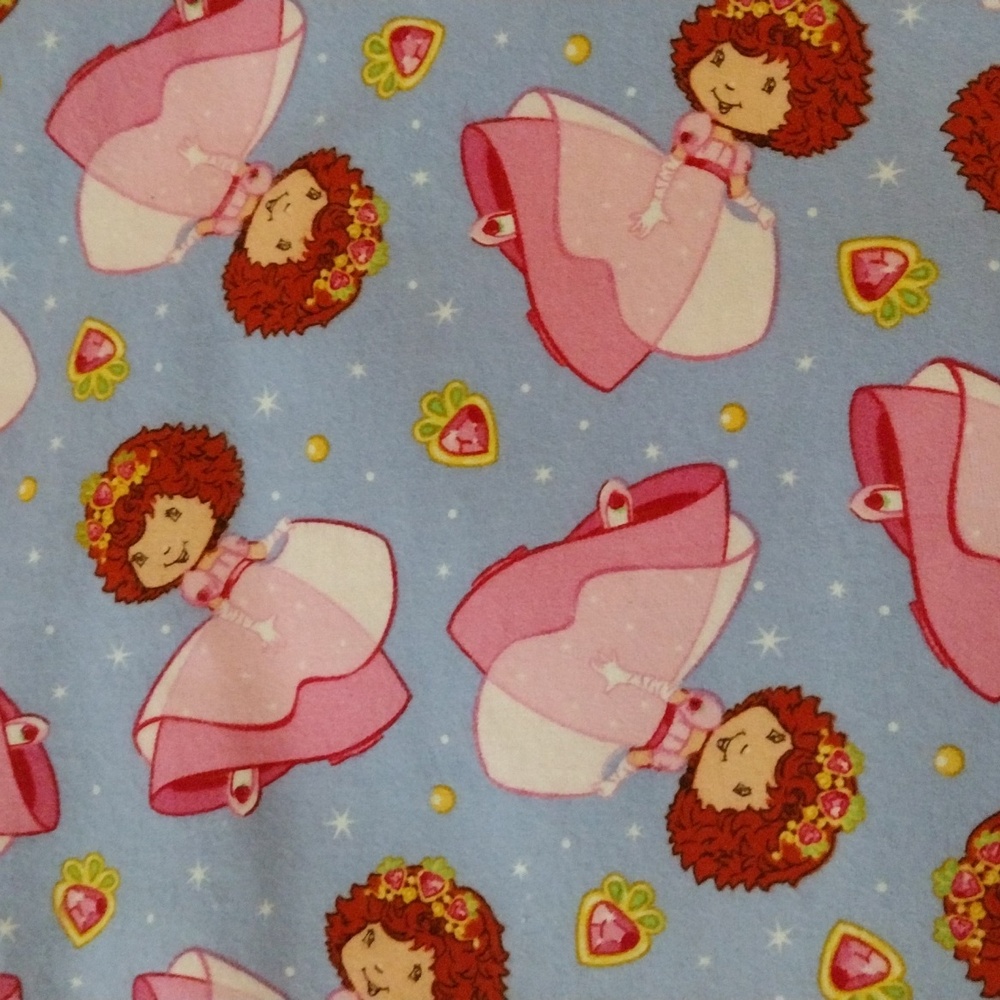 Strawberry Shortcake Princess Fabric Rare Fat Quarter